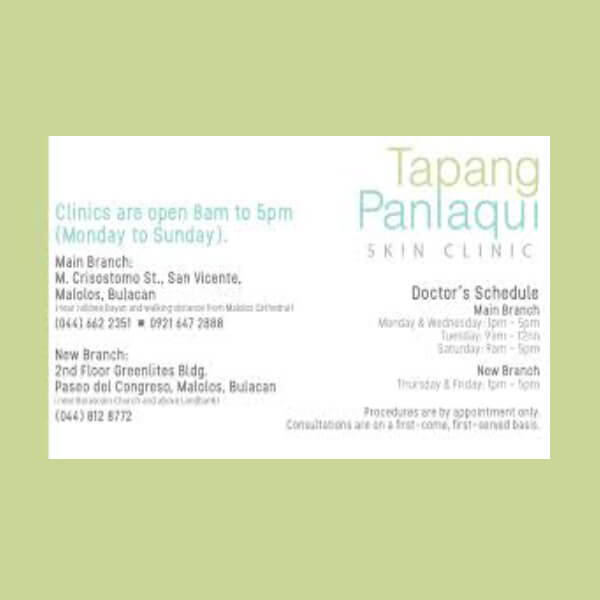 Tapang Panlaqui Skin Clinic